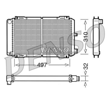 Chladič, chlazení motoru DENSO DRM10031