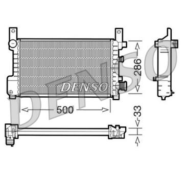 Chladič, chlazení motoru DENSO DRM10037