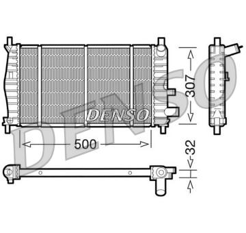 Chladič, chlazení motoru DENSO DRM10042