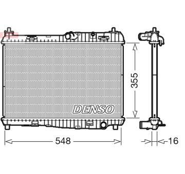 Chladič, chlazení motoru DENSO DRM10043