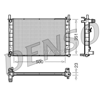 Chladič, chlazení motoru DENSO DRM10046