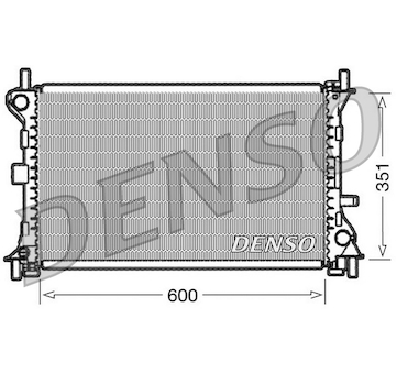 Chladič, chlazení motoru DENSO DRM10052