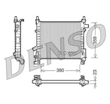 Chladič, chlazení motoru DENSO DRM10063