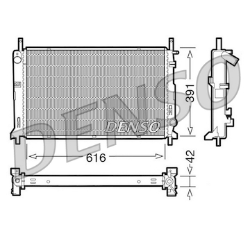 Chladič, chlazení motoru DENSO DRM10071