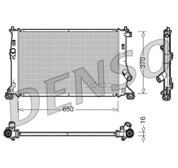 Chladič, chlazení motoru DENSO DRM10076