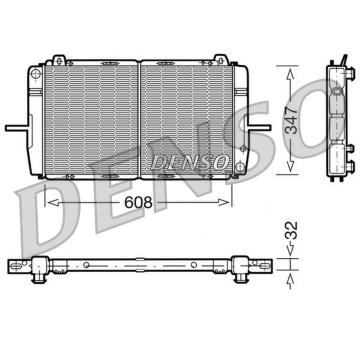 Chladič motora DENSO DRM10080