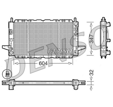 Chladič, chlazení motoru DENSO DRM10086