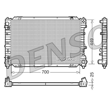 Chladič, chlazení motoru DENSO DRM10087