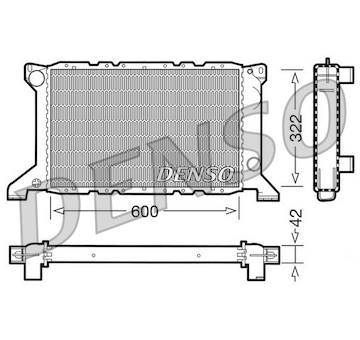 Chladič, chlazení motoru DENSO DRM10098