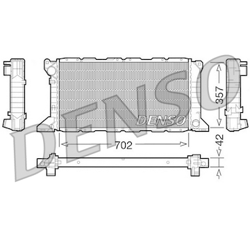 Chladič, chlazení motoru DENSO DRM10099