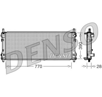 Chladič, chlazení motoru DENSO DRM10103