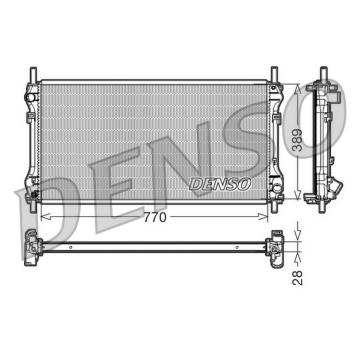 Chladič motora DENSO DRM10104