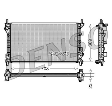 Chladič, chlazení motoru DENSO DRM10108