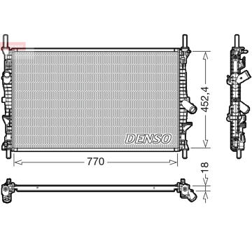 Chladič, chlazení motoru DENSO DRM10111