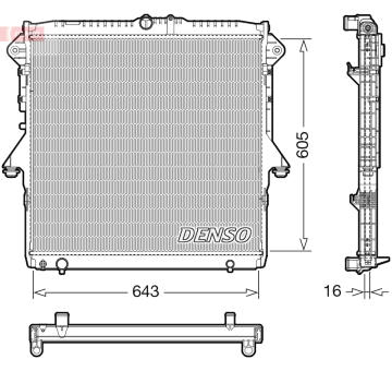 Chladič, chlazení motoru DENSO DRM10118