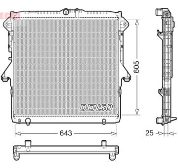 Chladič, chlazení motoru DENSO DRM10119