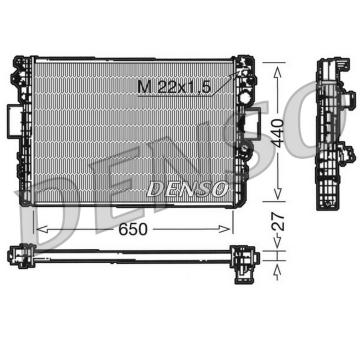 Chladič, chlazení motoru DENSO DRM12003