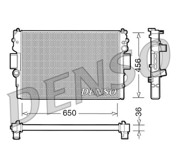 Chladič, chlazení motoru DENSO DRM12007