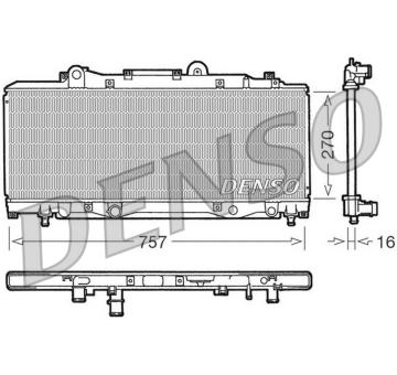 Chladič, chlazení motoru DENSO DRM13002