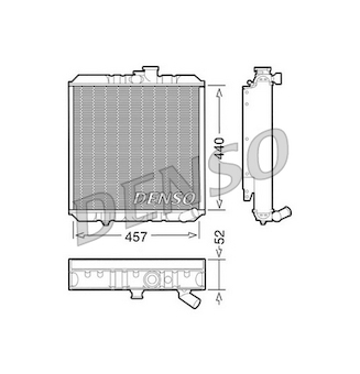 Chladič, chlazení motoru DENSO DRM14001