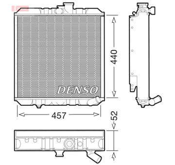 Chladič motora DENSO DRM14002