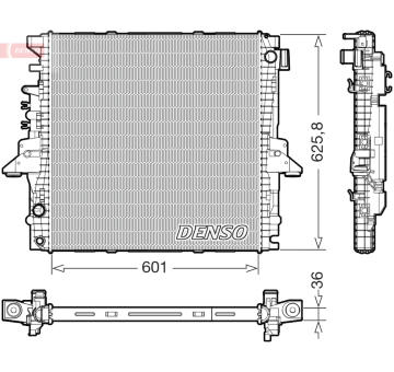 Chladič, chlazení motoru DENSO DRM14004