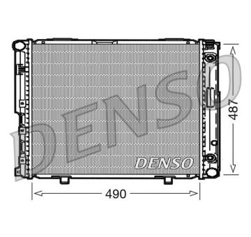 Chladič, chlazení motoru DENSO DRM17004