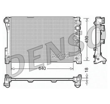 Chladič, chlazení motoru DENSO DRM17005