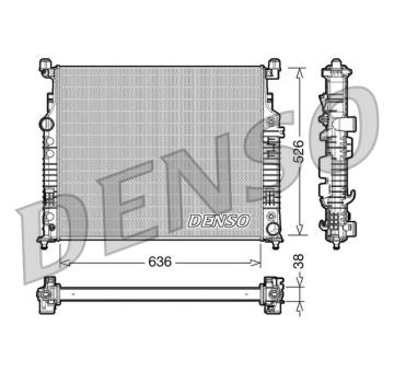 Chladič, chlazení motoru DENSO DRM17007