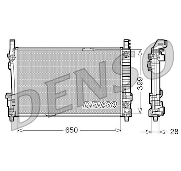 Chladič, chlazení motoru DENSO DRM17013