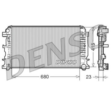 Chladič, chlazení motoru DENSO DRM17018