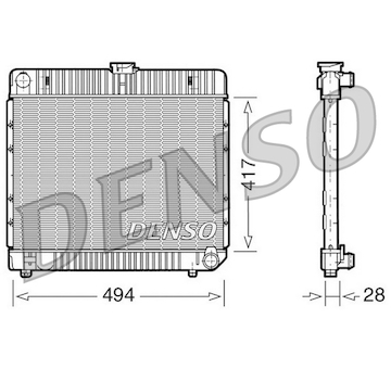 Chladič, chlazení motoru DENSO DRM17020