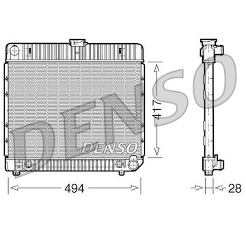 Chladič, chlazení motoru DENSO DRM17021