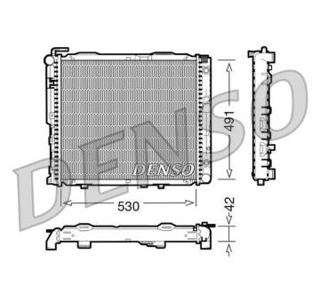 Chladič, chlazení motoru DENSO DRM17037