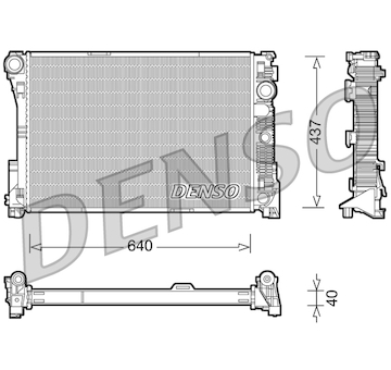 Chladič, chlazení motoru DENSO DRM17045