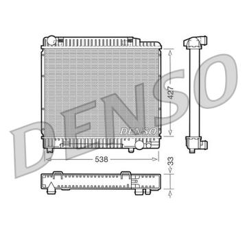 Chladič, chlazení motoru DENSO DRM17050