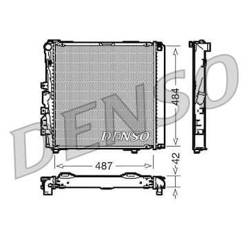 Chladič, chlazení motoru DENSO DRM17053