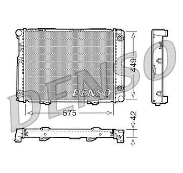 Chladič, chlazení motoru DENSO DRM17060