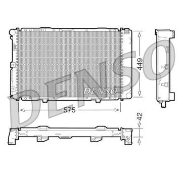 Chladič, chlazení motoru DENSO DRM17065