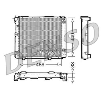 Chladič, chlazení motoru DENSO DRM17067