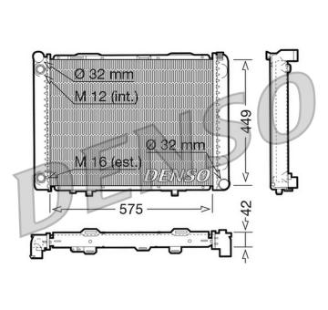 Chladič, chlazení motoru DENSO DRM17069