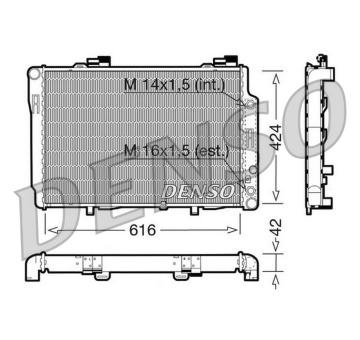 Chladič, chlazení motoru DENSO DRM17073