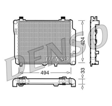Chladič, chlazení motoru DENSO DRM17074