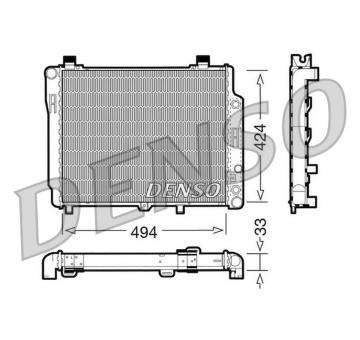 Chladič, chlazení motoru DENSO DRM17075