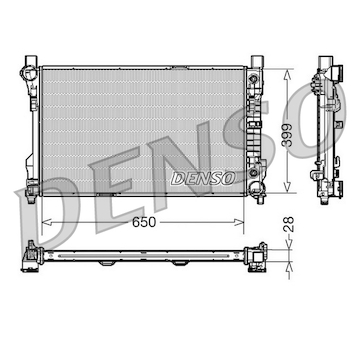 Chladič, chlazení motoru DENSO DRM17079