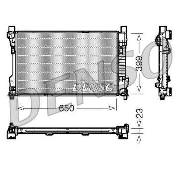 Chladič, chlazení motoru DENSO DRM17081
