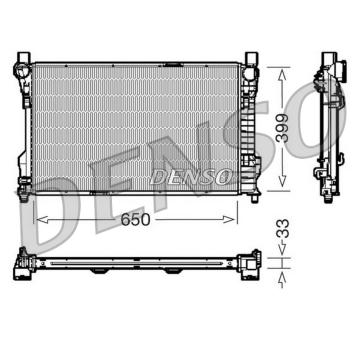Chladič, chlazení motoru DENSO DRM17082