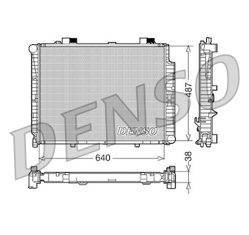 Chladič, chlazení motoru DENSO DRM17085