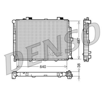 Chladič, chlazení motoru DENSO DRM17086