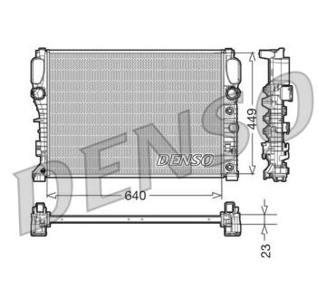 Chladič, chlazení motoru DENSO DRM17090